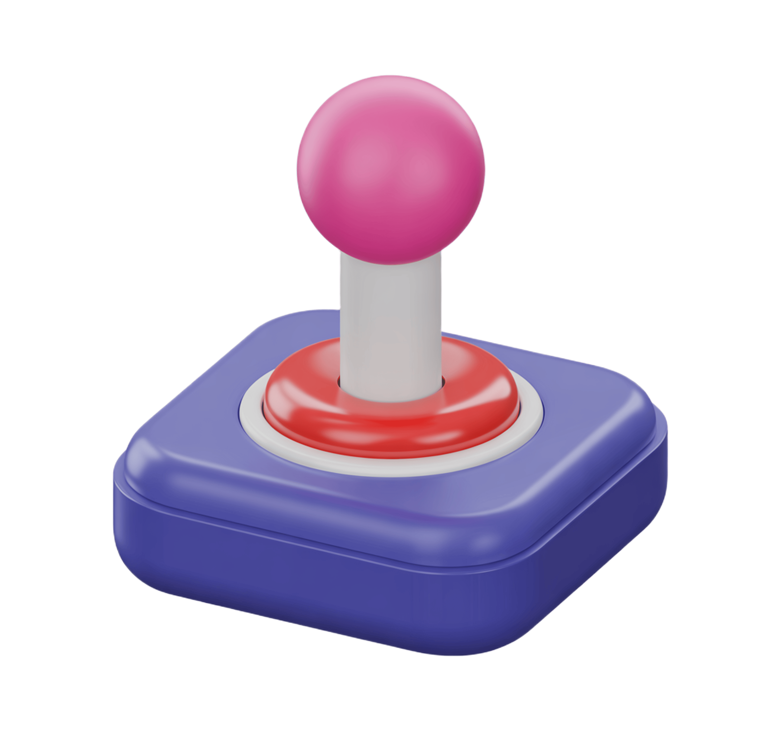 Bright isolated game controller button clipart for kids educational apps and games PNG - transparent background