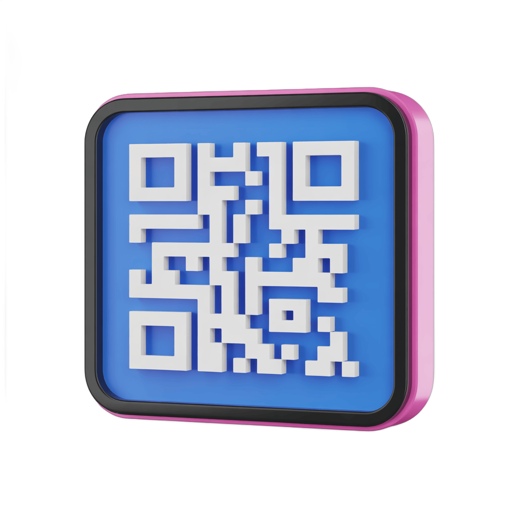 Isolated QR code graphic element for digital marketing and app promotion designs PNG - transparent background