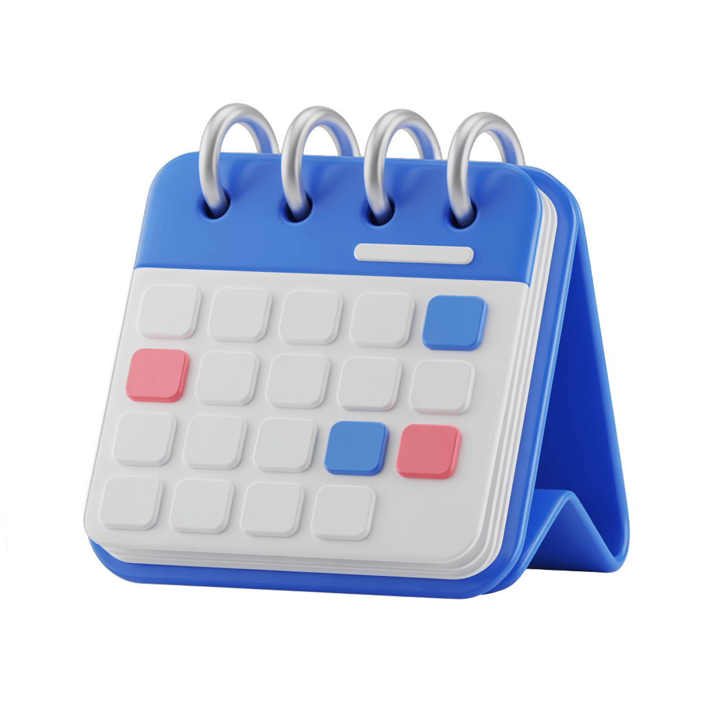 Isolated transparent calendar clipart for scheduling and event planning designs PNG - transparent background