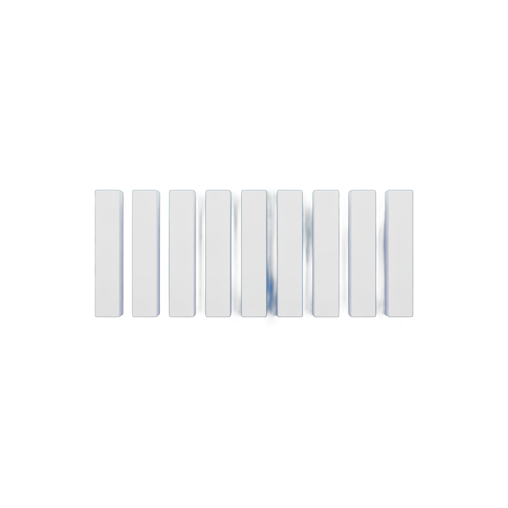 Isolated transparent clipart graphic of vertical rectangular bars for design projects and digital marketing PNG - transparent background