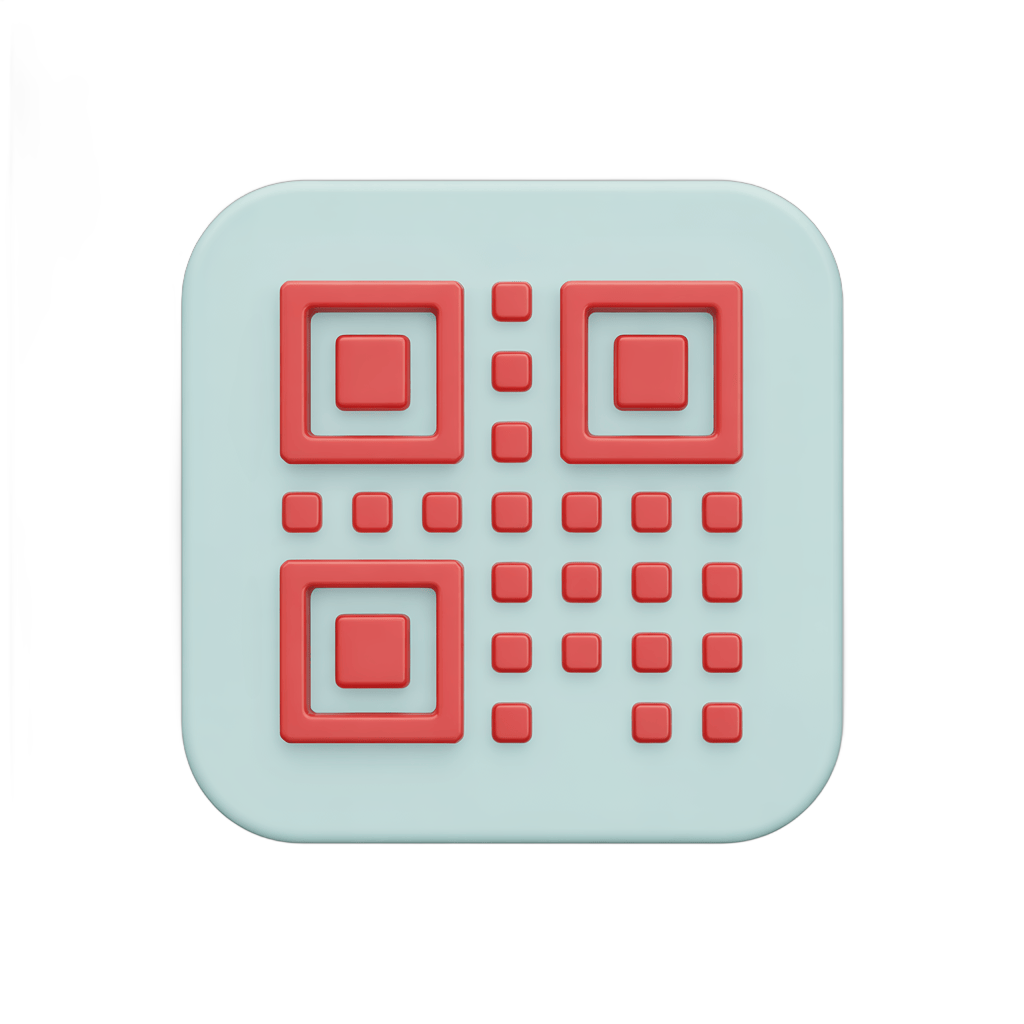 Isolated transparent qr code graphic element for digital marketing and app promotion designs PNG - transparent background