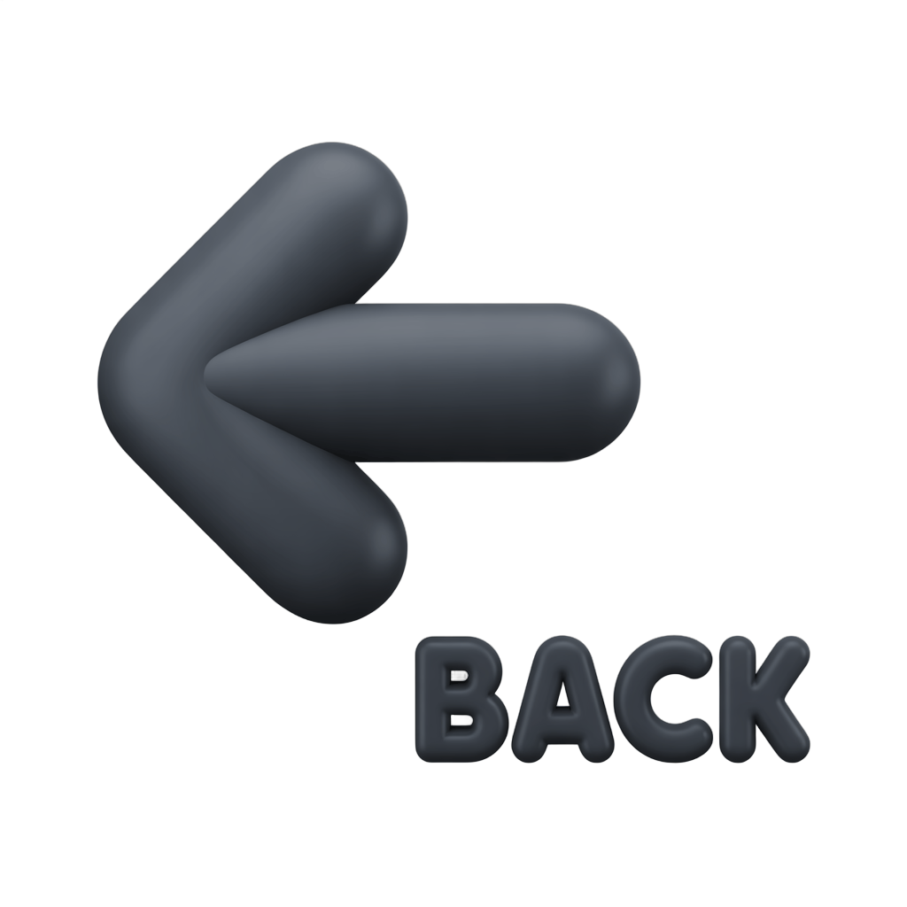 Modern black back arrow icon for ui design navigation and web app interface elements PNG - transparent background