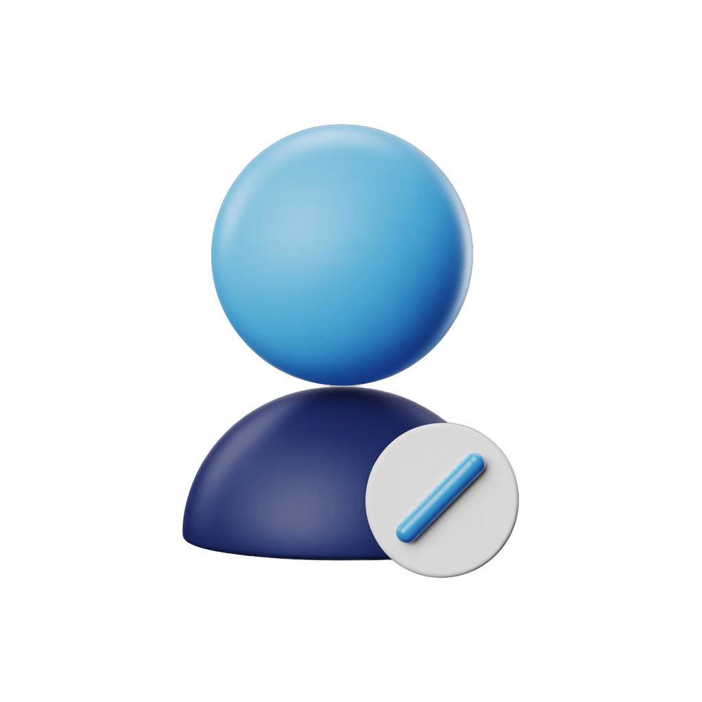 Professional blue silhouette avatar icon with pencil edit tool for user profile design and branding PNG - transparent background