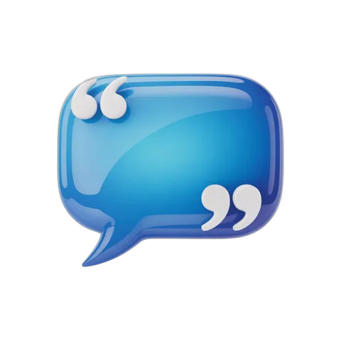 3d cartoon speech bubble graphic element for presentations and social media designs PNG