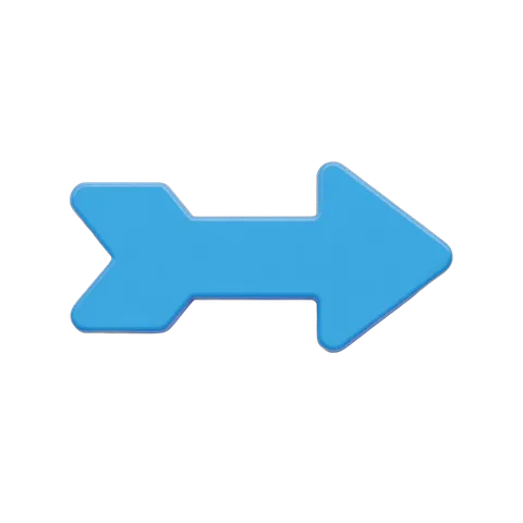 Bright blue double ended arrow icon for web design user interface navigation and app development PNG