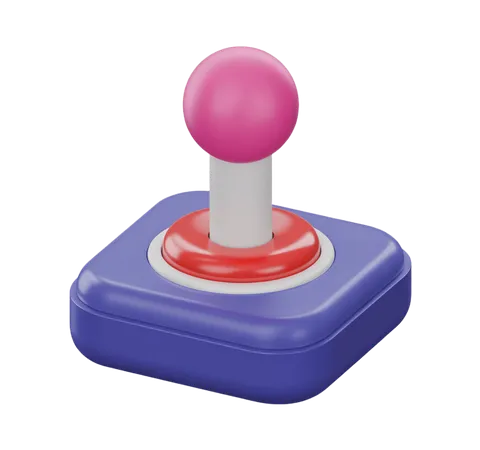 Bright isolated game controller button clipart for kids educational apps and games PNG