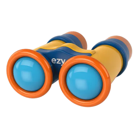 Chunky colorful binoculars for kids outdoor play and educational activities PNG