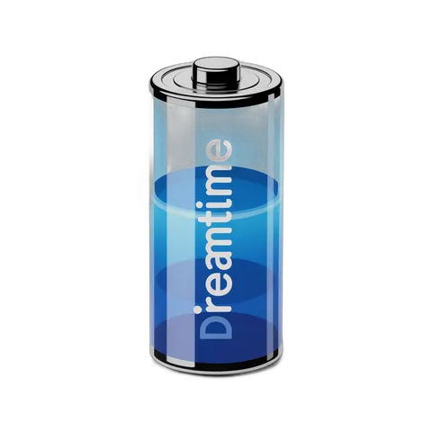 Dreamtime battery icon isolated transparent background clipart graphic element PNG