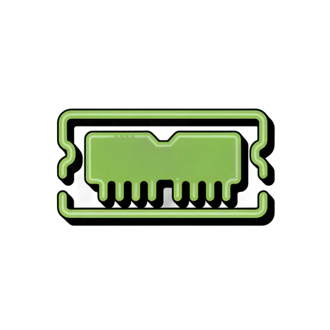 Isolated green circuit board clipart with transparent background for tech presentations and digital designs PNG