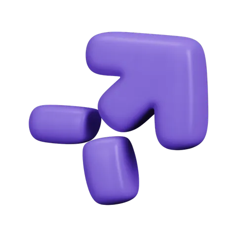 Modern purple abstract puzzle piece graphic element for presentations and branding designs PNG